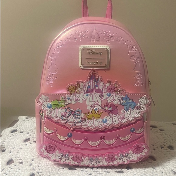 Loungefly Handbags - Loungefly Disney Sleeping Beauty Auroa Wedding Cake Bag/Backpack NWT